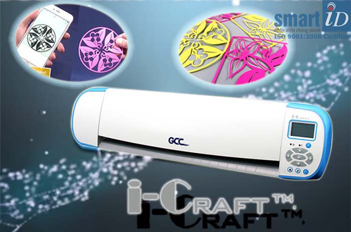 Máy cắt giấy hoa văn GCC i-Craft với tính năng cắt ảnh mới từ Smartphone