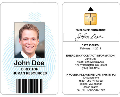 Thẻ nhận diện bảo mật hoàn chỉnh tại nơi làm việc