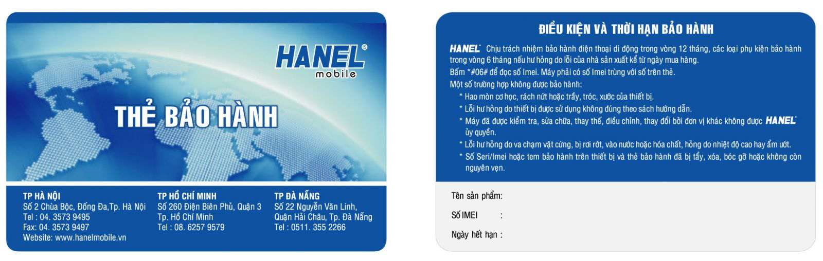 thẻ bảo hành, the bao hanh, dịch vụ in thẻ 2 smartid.vn