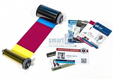 Ruy băng mực màu YMCKOK máy in thẻ SOLID 310/510 in 2 mặt tại Namson SmartID
