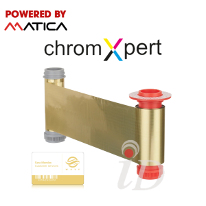 Ruy băng mực nhũ vàng (ChromXpert) cho máy in thẻ MC310