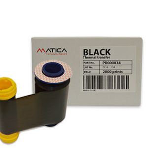 Ribbon mực in thẻ đơn sắc Đen PR000034